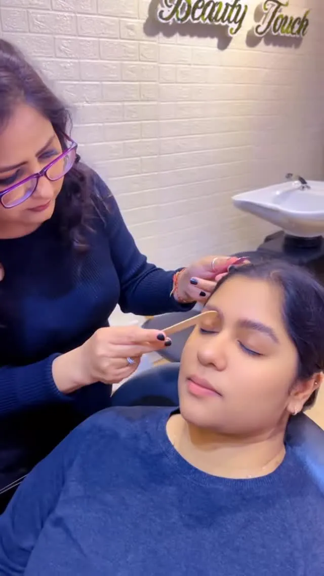 A brow lamination result